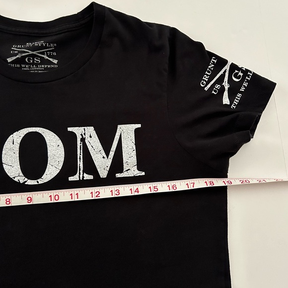 Grunt Style Black White Mom Cotton tee shirt size XL - Picture 4 of 9
